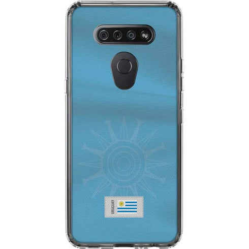 Uruguay Soccer Flag LG K51/Q51 Clear Case
